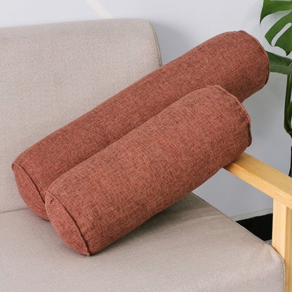 Round Sofa Chair Throw Waist Cushion Bolster Backrest Neck Pillow Bed Sleep Read