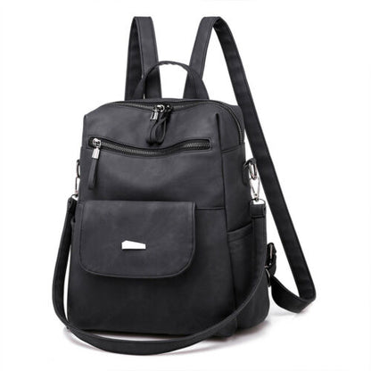 Women's PU Leather Backpack Travel Anti-theft Shoulder Bag Purse Satchel Handbag