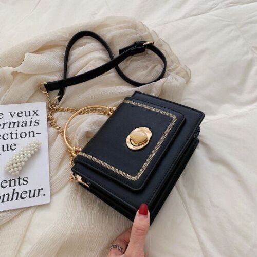 Leather Mini Crossbody Bags Summer Shoulder Bag Short Handle Phone Purse Handbag