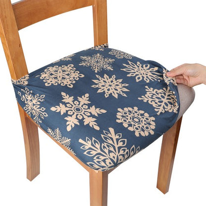 1/4/6pcs Stretch Spandex Dining Room Printed Chair Covers Slipcovers Home Decor