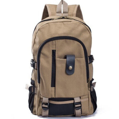 Mountaineering Bag Backpack Men Canvas Backpacks Outdoor Travel Camping Bag