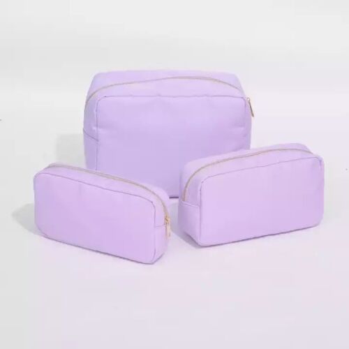 Rhinestone Nylon Waterproof Pouch Makeup Case Nylon Travel Cosmetic Bag Cosmetic