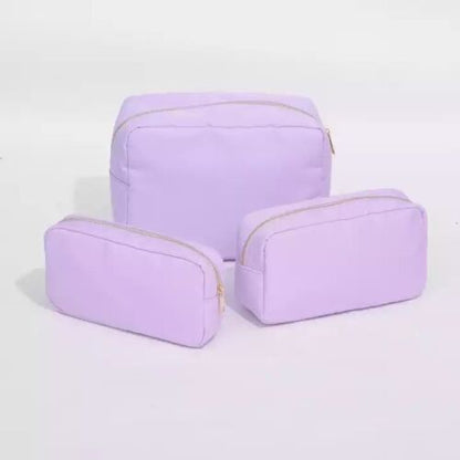 Rhinestone Nylon Waterproof Pouch Makeup Case Nylon Travel Cosmetic Bag Cosmetic