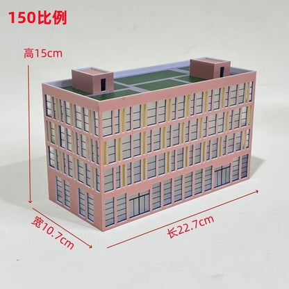 1/150 N Scale Model City Street View Scene Display Architectural Model