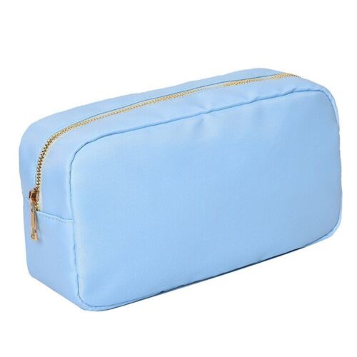 Waterproof Nylon Bag Cosmetic Bag Solid Color Makeup Bag Travel Beauty Organizer