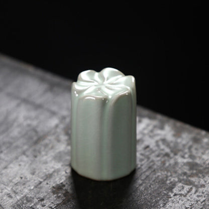 Porcelain Holder For Lid Of Tea Pot Gaiwan Creative Ruyao Crackle Glaze Rack