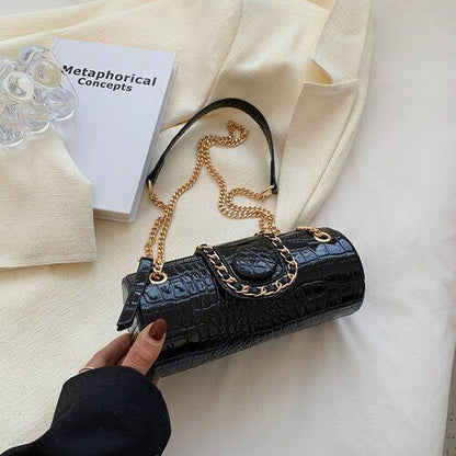 Tote Barrel Shaped Bag Summer Fashion Leather Purse Hand Shoulder Messenger Bag