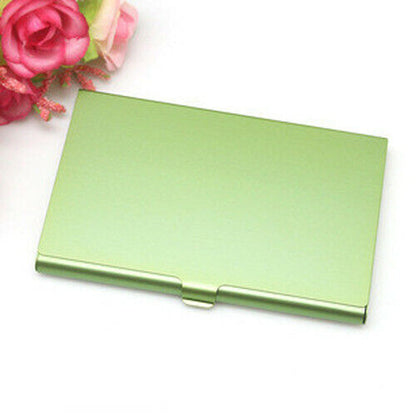 Unisex Business Card Bag Cardholder Metal Card Box Cover Credit ID Men Card Case