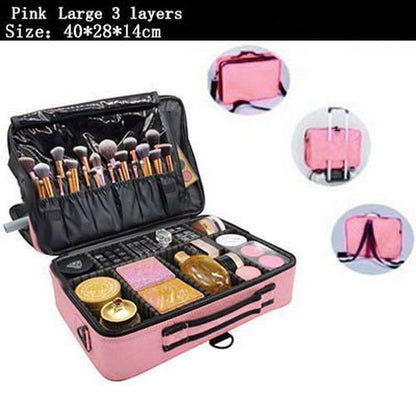 Storage Makeup Organizer Large Cosmetic Bag Makeup Cases Brushes 14*42*28 CM 1PC