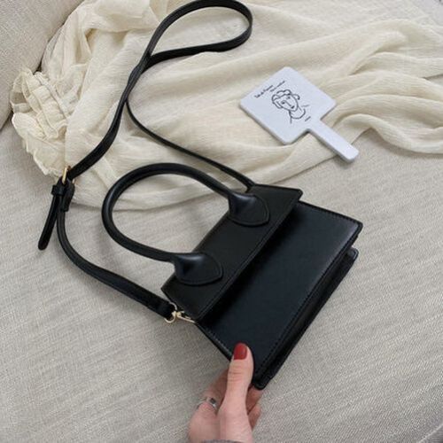 Small Square Bag Leather Handbag Crocodile Pattern Chain Shoulder Messenger Bags