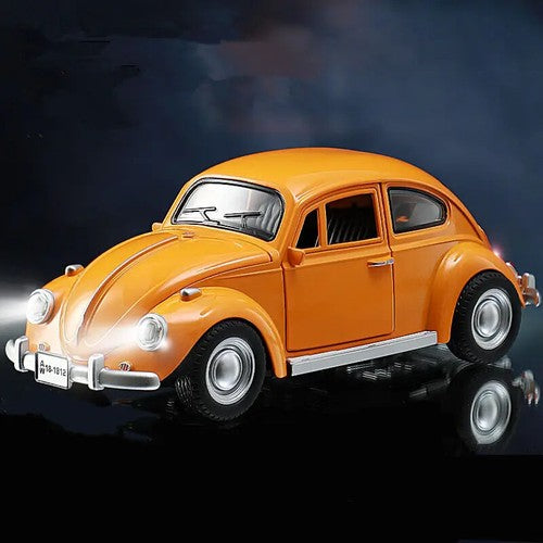 1:18 Beetle Alloy Classic Car Model Toy Car Simulation Hobby Car Sound Light