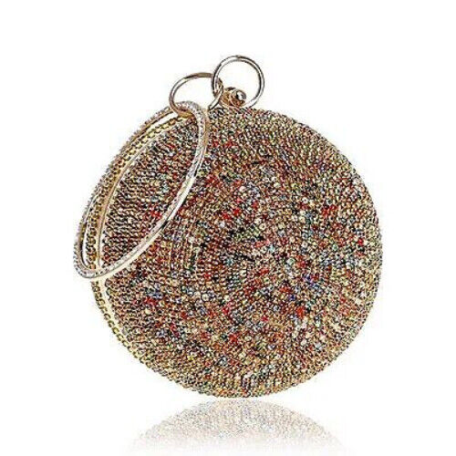 Ball Diamond Women Party Clutches Evening Wedding Bag Bridal Shoulder Handbag