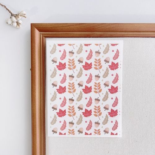 Polymer Image Transfer Paper Plants Flowers Leaf Decals DIY Jewelry Craft Tools