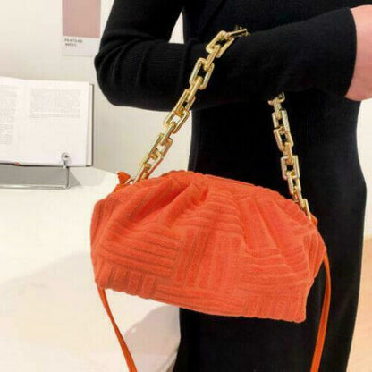 women towel embossed clutch bag handbag clutch bag capacity striped bag