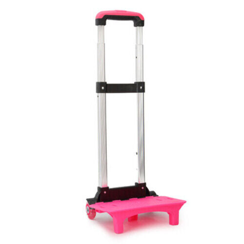 Children 2/6 Wheels Rod Bracket Roll Cart Kid Backpack School Bag Luggage bag