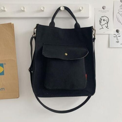 Shoulder Bag Women Vintage Shopping Bags Zipper Student Bookbag Handbags Casual