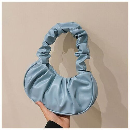 Summer Pleated Purse Cloud Bags Leisure Bag Shopping Shoulder Dumpling Handbag