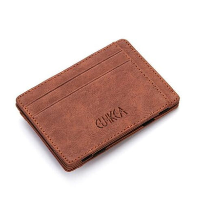Mini Small Magic Wallets Zipper Coin Purse Pouch Ultra Thin Synthetic Leather