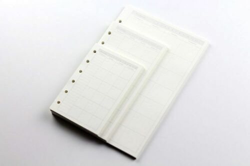 Notebook A5 A6 A7 Loose Leaf Refill Spiral Bind Planner Inner Page Inside Paper