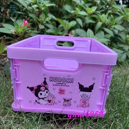 Kuromi Cinnamoroll Hello Kitty My Melody Foldable Storage Box Cube Organizer