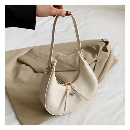 Bag Fashion Vintage Handbag Texture Lychee Crescent Bags Underarm Handbags Purse