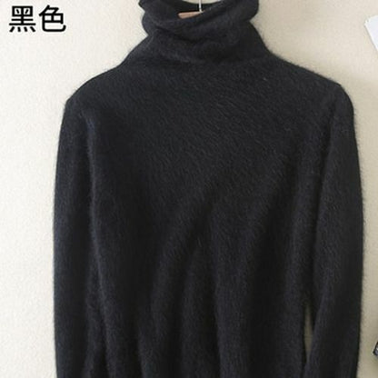 Women Sweaters Turtleneck Pullover Cashmere Knitted Soft Warm Clothes Jumper Top