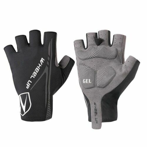 Unisex Cycling Gloves Wheel Up Bike Gel Half Finger Wears Finger Outdoor Sport