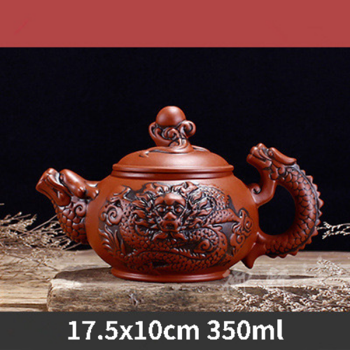 Chinese Yixing Purple Teapot Traditional Dragon Tea Pot Retro Tea Set Kettle