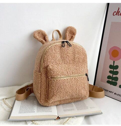 Backpack Portable Mini Travel Shopping Rucksacks Shoulder Bag 28*27*13 CM Green