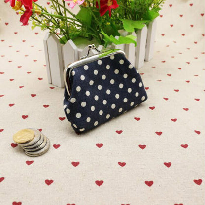 Women Mini Purse Card Coin Bag Dot Design Wallet Lady Kids Fashion Cute Hand Bag