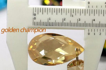 10PCS 38MM Colorful Teardrop Glass Chandelier Crystal Prisms Wedding Decoration
