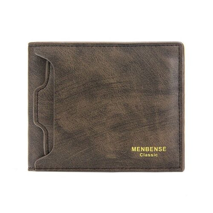 Men Money Bag Fashion Soft Leather Mini Card Holder Hasp Coin Pocket Slim Wallet