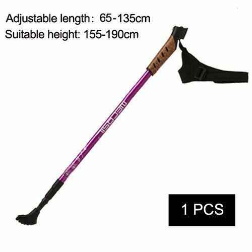 2Pcs Hiking Walking Sticks Trekking Poles Nordic Walking Aluminum Camping Hiking