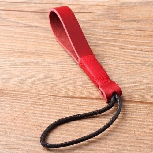 Keychains Genuine Cowhide Leather Lanyard Weave Car Keyring Cover Accessory 10cm