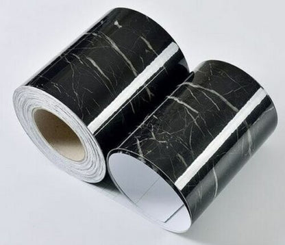 Wall Stickers Black/White Waterproof Waist Line Self Adhesive Border Roll Homes