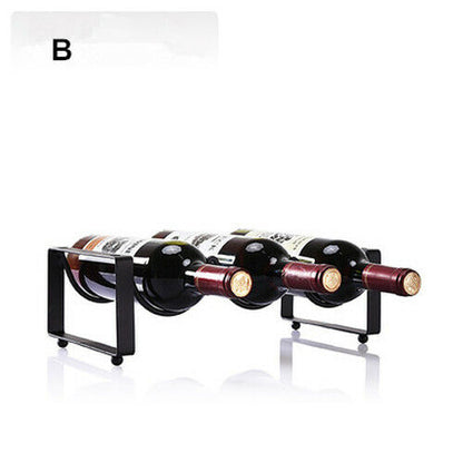 Multi-layer Wine Rack Wine Bottle Holder Display Shelf Iron Rack Wine Cabinet