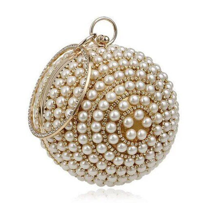 Ball Diamond Women Party Clutches Evening Wedding Bag Bridal Shoulder Handbag