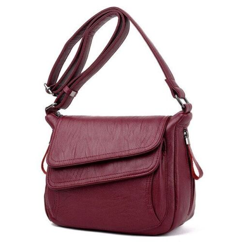 Genuine Leather Luxury Handbag Bag Summer White Purse Shoulder Messenger Bag 1PC