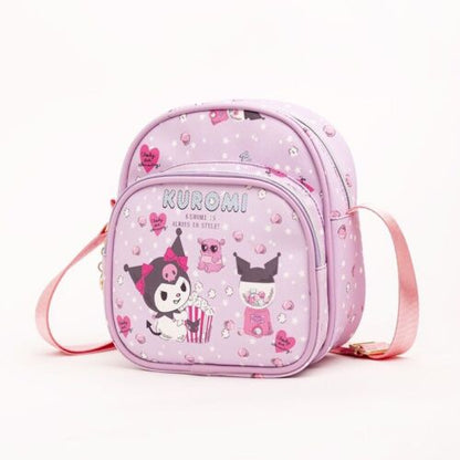 hellokitty kuromi PU fashion shoulder bag kids storage bag outdoor bag POUCH