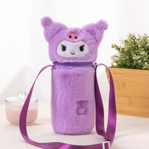 Kuromi My Melody Cinnamoroll Water Bottle Cup Shoulder Bag Pochacco Crossbody