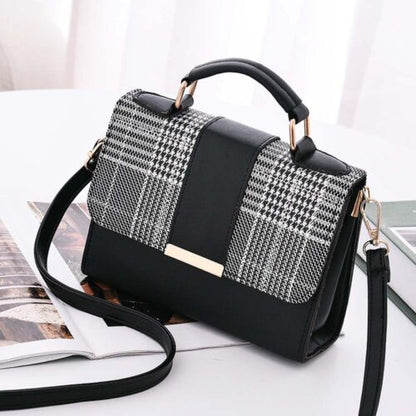 2pc Set Women PU Leather Handbags Shoulder Bags Tote Messenger Bag Satchel Purse