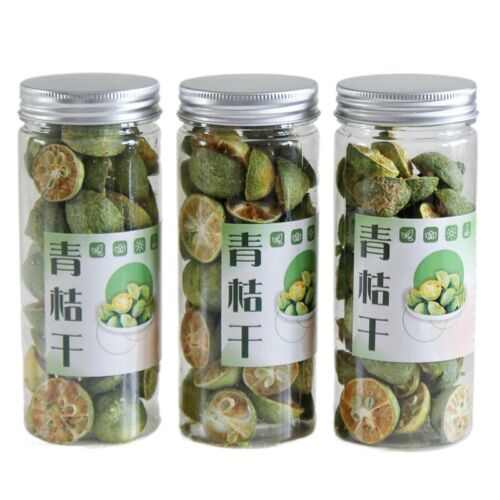 Green orange lemon passion fruit tea kumquat slices summer cold brew tea bottle