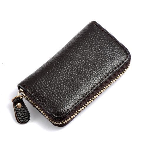 Vintage Genuine Leather Wallet Men Key Holder Organizer Multifunction Covers Bag