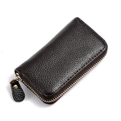 Vintage Genuine Leather Wallet Men Key Holder Organizer Multifunction Covers Bag