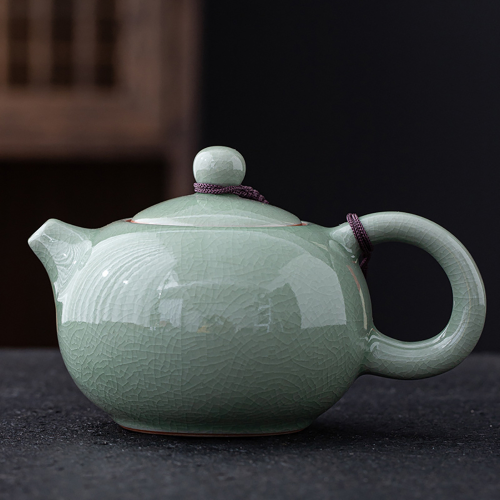 Ceramic Teapot Manual Chinese Ice Crack Split Teapot Household Kung Fu Tea Pot