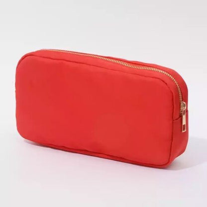 Rhinestone Nylon Waterproof Pouch Makeup Case Nylon Travel Cosmetic Bag Cosmetic