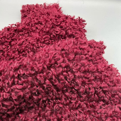 Curly Plush Faux Sherpa Fleece Fabric ry DIY Toy Doll Material 40 45CM