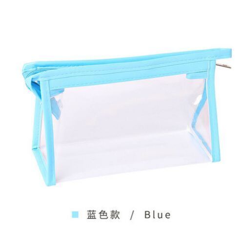 Transparent Cosmetic Bag Zipper Clear Makeup Purse Travel Toiletry Storage Pouch