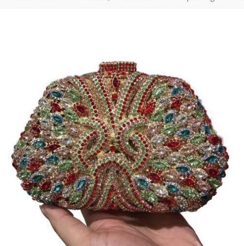 Rhinestone Clutch Bags Handmade Wedding Crystal Clutch Purse Evening Bags Women