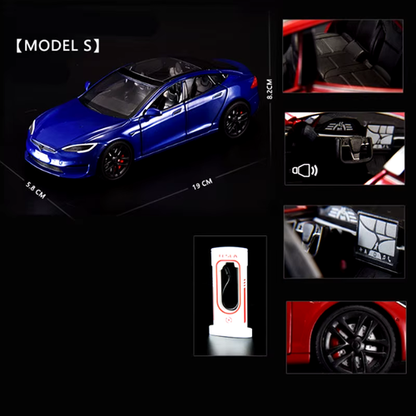 1:24 Model 3 Model Y X Alloy Car Model Diecast Metal Toy Vehicles Car Model Simu